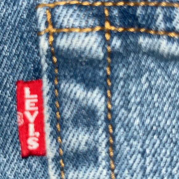 LEVI'S BIG E WEDGIE Button Fly Premium Denim Blue Jeans - EUC - Size 29 - Picture 8 of 11